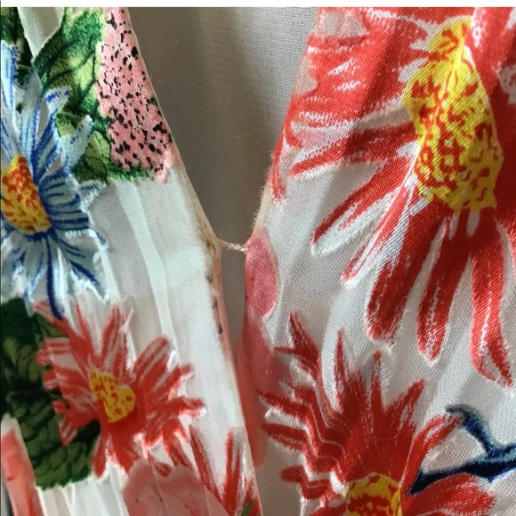 Alice + Olivia Trista Top Floral V Neck Velvet M - Picture 8 of 8